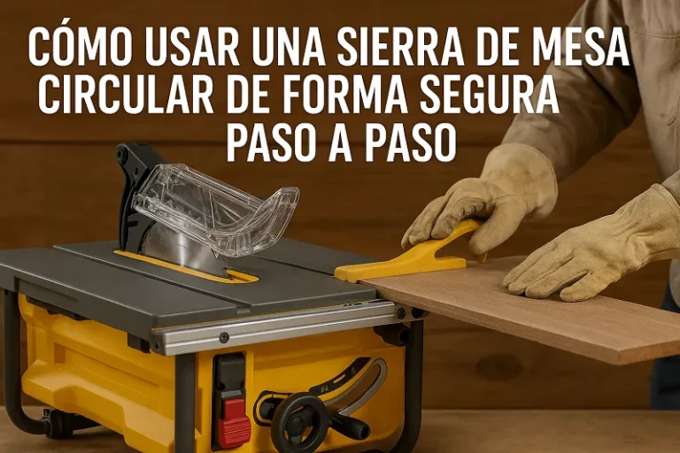 como utilizar un banco de corte circular de forma segura